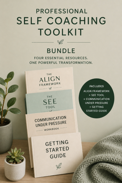 Professional Self-Coaching Toolkit PDF bundle — workplace wellbeing resources for professionals by BACP-registered counsellor James Saunders